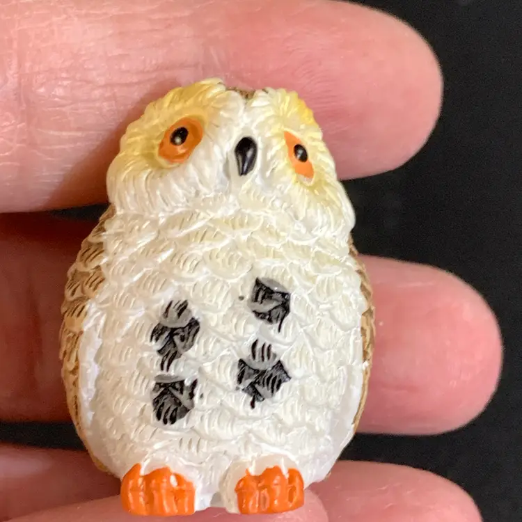 3-Resin Miniature Owls
