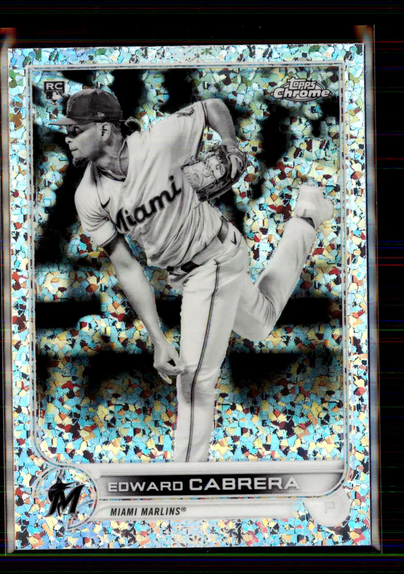 Edward Cabrera 2022 Topps Chrome Speckle Refractor #64 - Miami Marlins - (147-261)