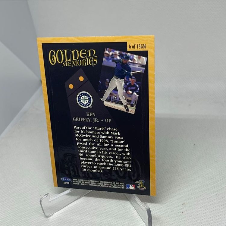 1999 fleer tradition golden memories ken griffey jr #6gm Seattle Mariners 