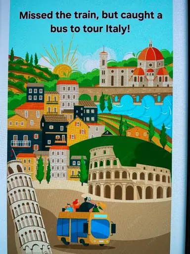 Missed The Train, But Caught A Bus To Tour Italy