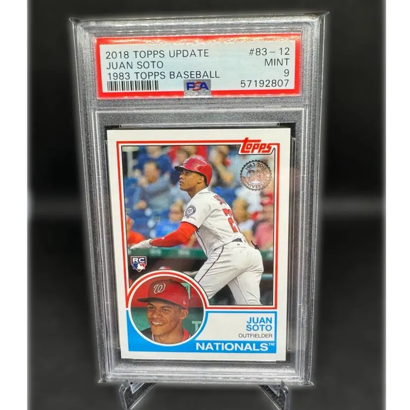 2018 Topps Update Juan Soto 1983 RC PSA 9 New York Yankees