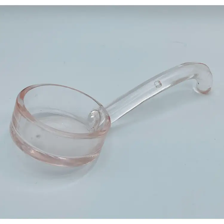 Vintage, Pink Depression Glass, Mayonnaise/Jelly Ladle, Scoop, Condiment Spoon