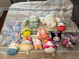 Hello Kitty Sanrio Plush, Blanket, And Toys