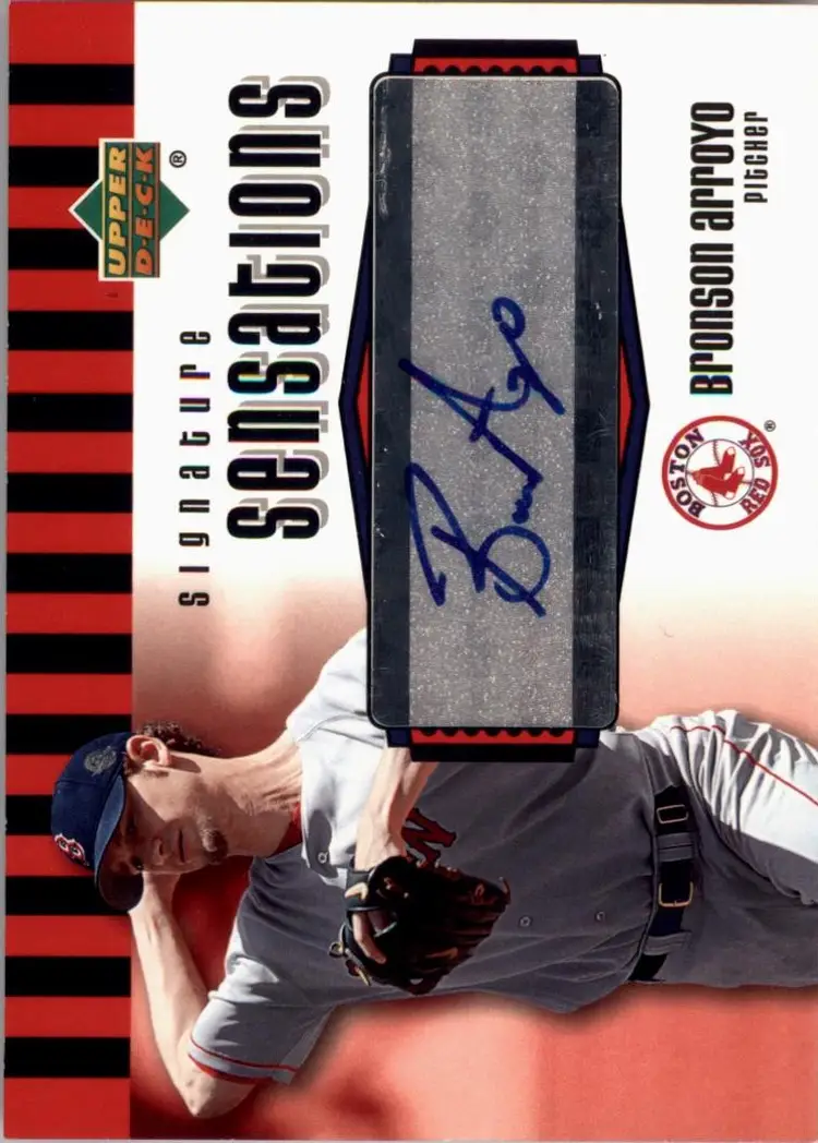 Bronson Arroyo Signed Boston Red Sox 2006 Upper Deck Signature Sensations #SS-BA