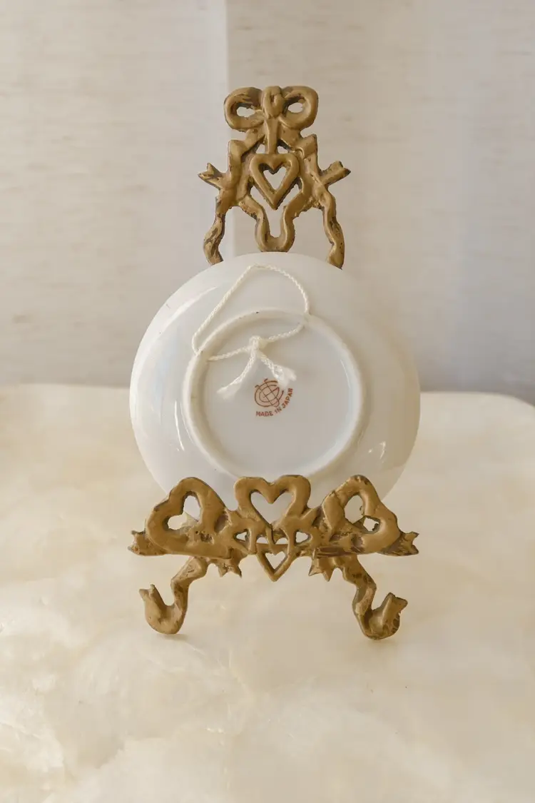 Vintage Ucagco Occupied Japan Hand Painted Plate Beautiful Roses Floral Dish