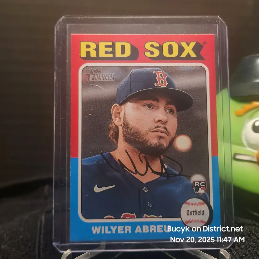 2024 Topps Heritage - Wilyer Abreu Boston Red Sox