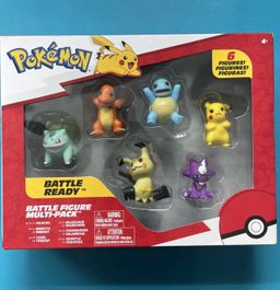 Pokemon Battle Ready Figure Multi-Pack 6 Figure Charmander Pikachu Squirtle NIB