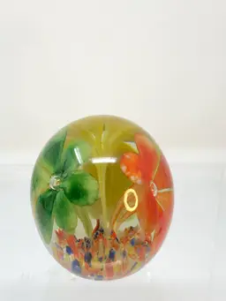 Miniature Multi-Color Flower Paperweight