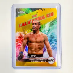 2024 Topps Chrome UFC “The California Kid” Urijah Faber Gold Refractor /50