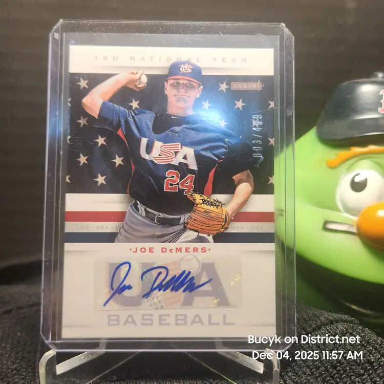 2013 Team USA Auto - Joe DeMers Oakland Athletics 3/499