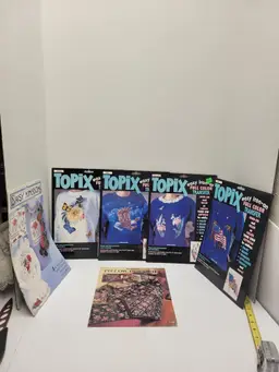 topix iron on, daisy kingdom and pillow in a quilt