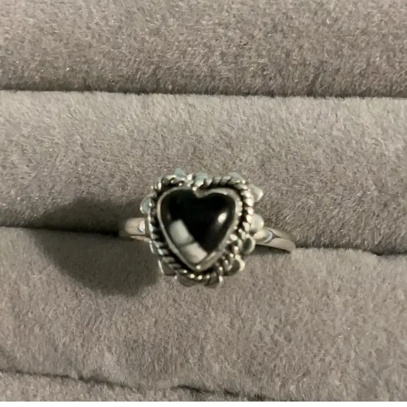 925 Sterling Buffalo Turquoise Ring Size 6 1/2