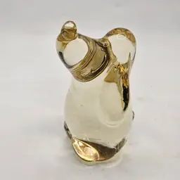 Champagne glass dog puppy Figurine paperweight