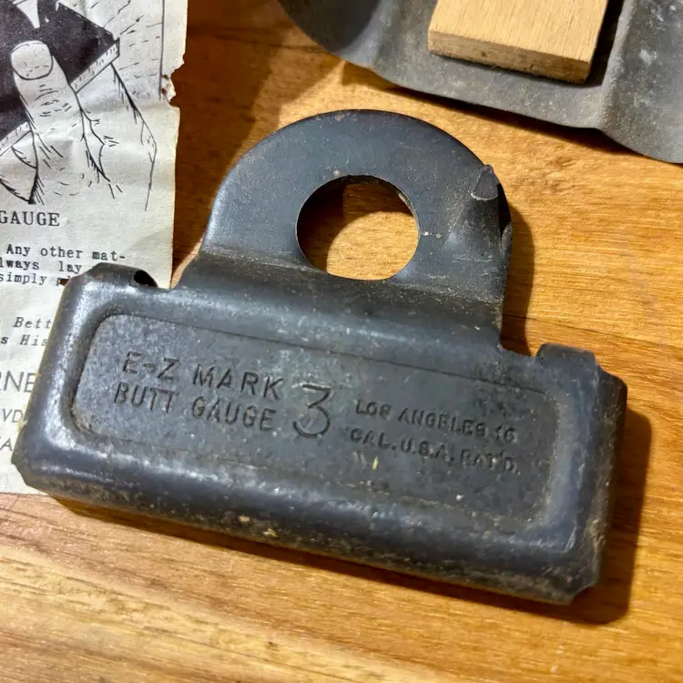 Vintage A.D. McBurney 3” Butt Marking Gauge with Original Case & Instructions