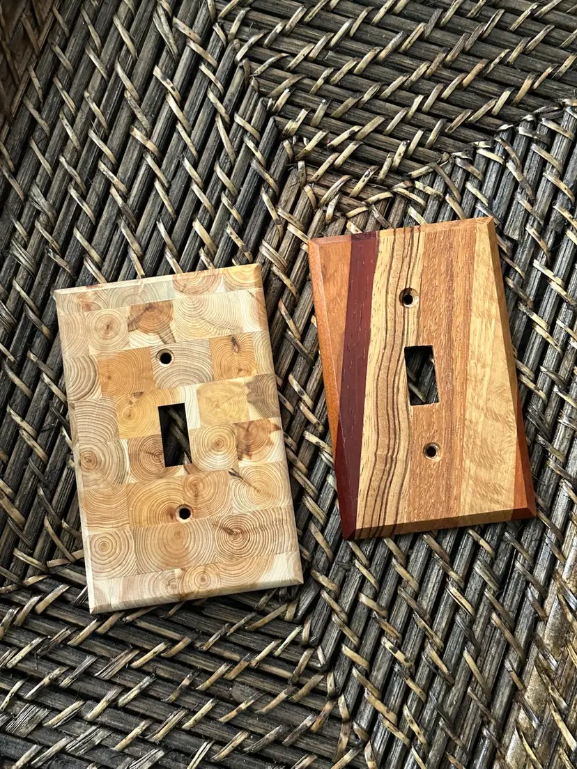 Handmade Wood Rustic Switch Plate Covers