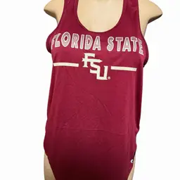 $60 omen's Colosseum Garnet Florida State Seminoles 10 Days Racerback Scoop Neck Tank Top Medium