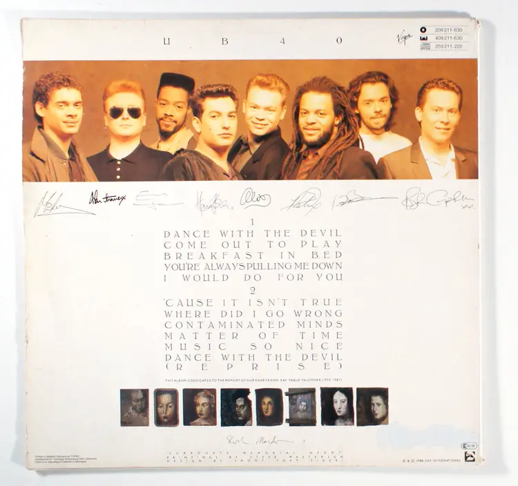 UB40 - Self Titled (1988) Vinyl LP • Breakfast in Bed, Chrissie Hynde