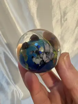 Large 2” Simpson Art Glass Marble