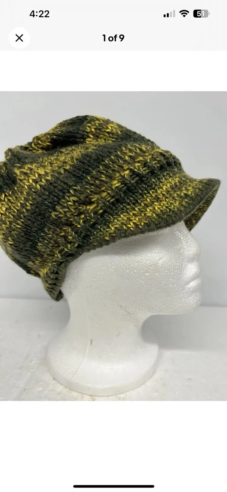 12Pk Unisex Beanie w Bill Skull Cap Hat NEW Green