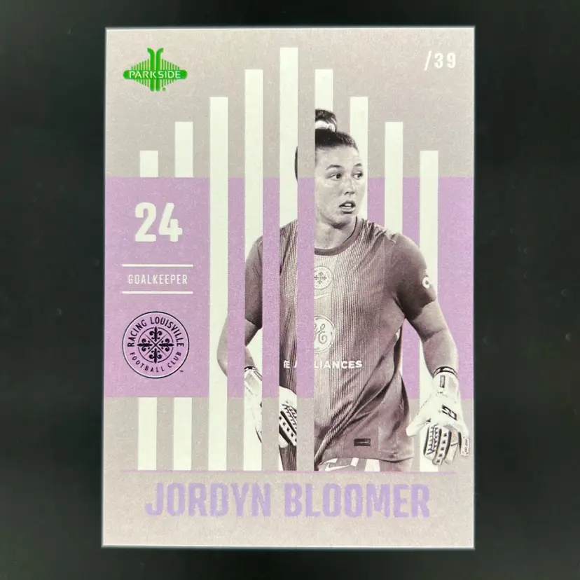 Jordyn Bloomer 2025 Parkside NWSL Vol 2 Goal /39 Soccer Card