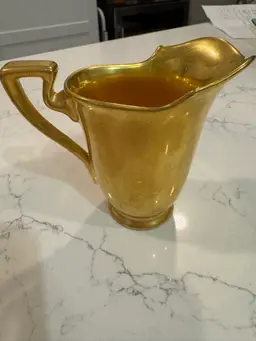 Vintage Gold Finished Pitcher