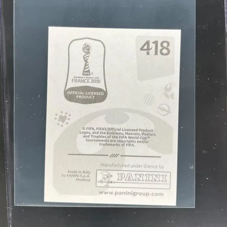 Alex Morgan 2019 Panini Women’s World Cup Sticker USA Soccer Card