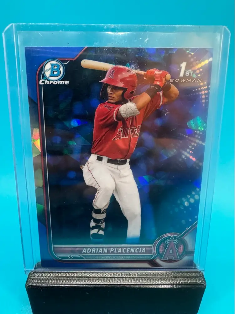 Adrian Placencia 1st Bowman Sapphire Los Angeles Angels