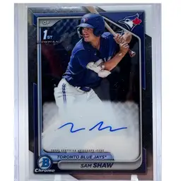 MBB #18 2024 Bowman Chrome Prospect Autographs Sam Shaw
