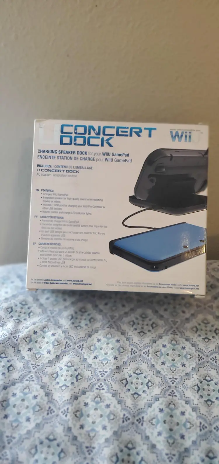 Wii U Concert Dock Pro W/Speaker Bk