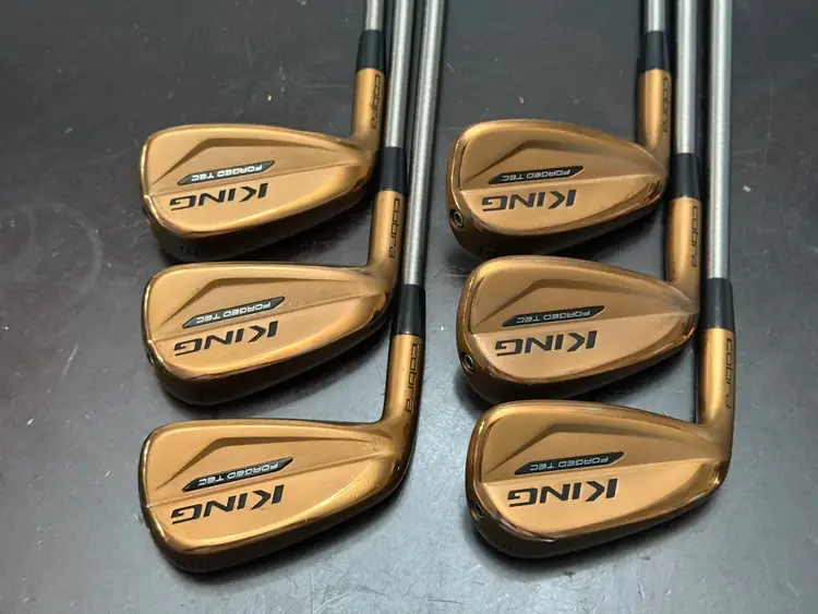 Cobra King Forged Tec Copper Iron Set Left Handed 6-PW, GW Steelfiber Stiff I95