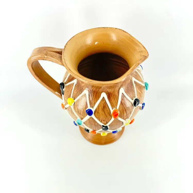 Fishnet Colorful Dot Italian Pitcher