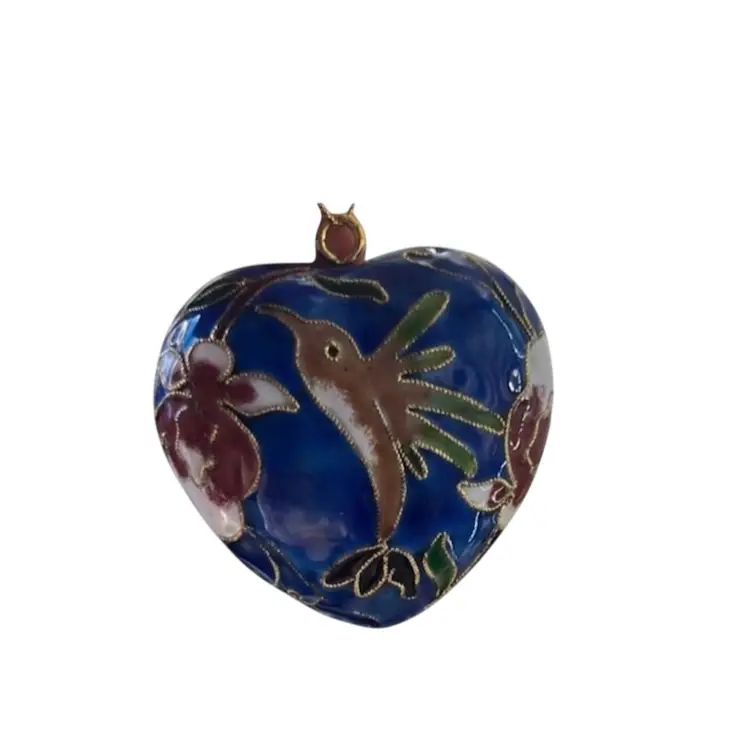 Cloisonné heart Ornament
Hummingbird Fuchsia Flower