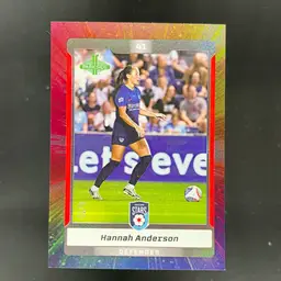 Hannah Anderson 2025 Parkside NWSL Vol 1 Rainbow Shimmer /10 Soccer Card