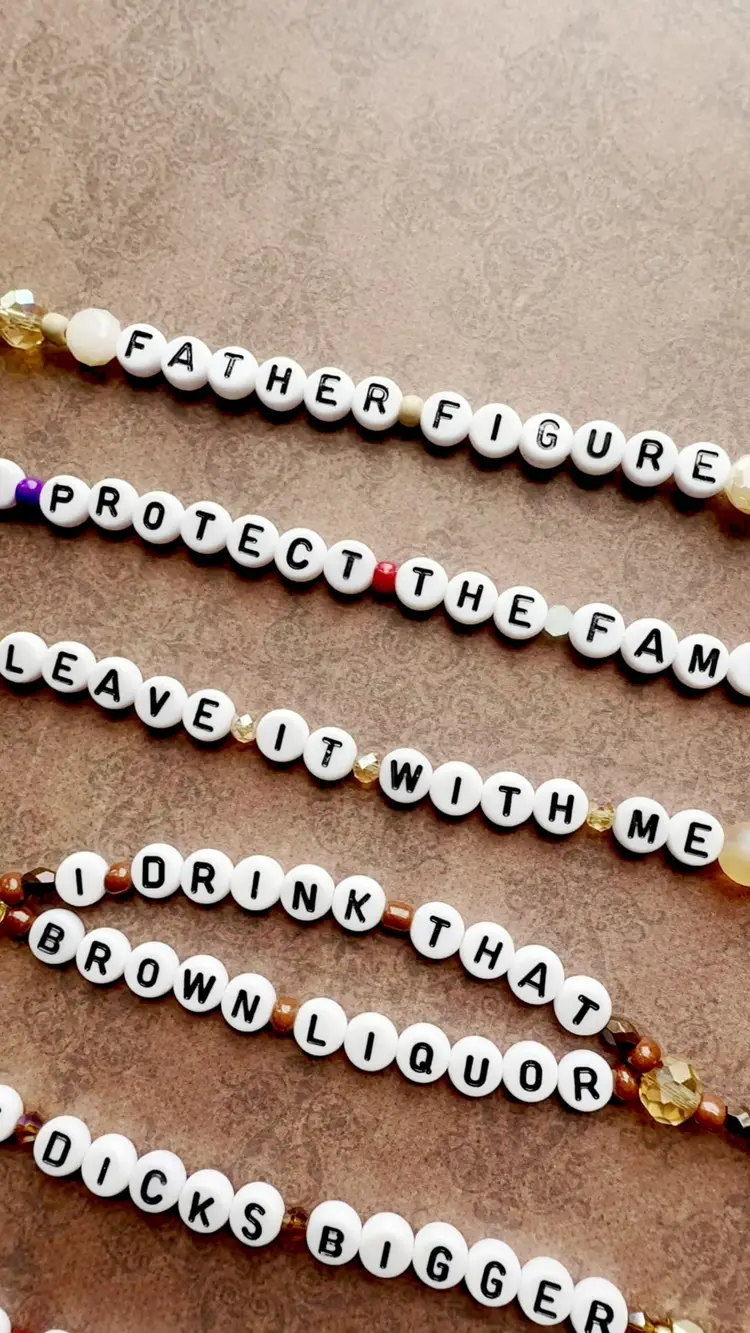 Showgirl Swiftie Beaded Friendship Bracelets - Set of 6 - Father Figure