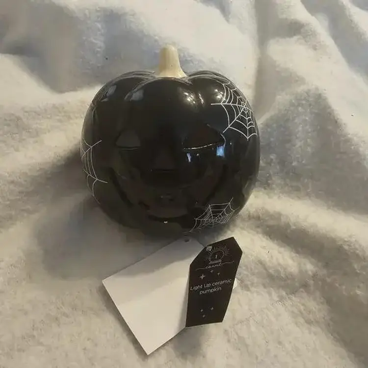 Target DISCONTINUED Halloween Black Spider Jack o' Lantern Pumpkin Light