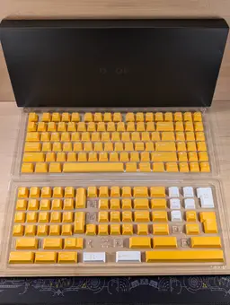 Drop DCX Citrine Yellow Doubleshot ABS Keycap Set