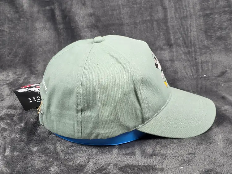 Vintage Mickey & Minnie Mouse Light Green Baseball Cap NWT