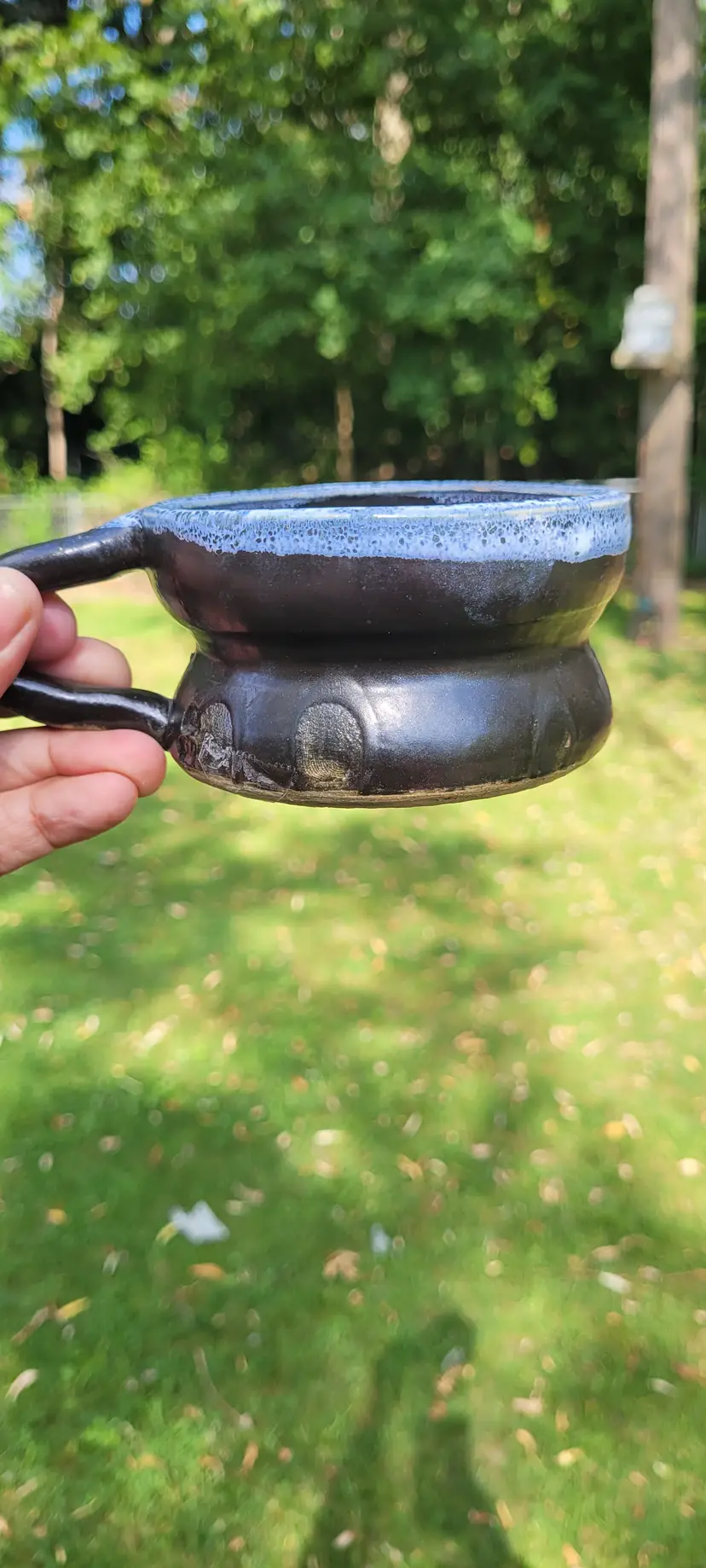 Studio Pottery Low Profile Mug/ Planter
