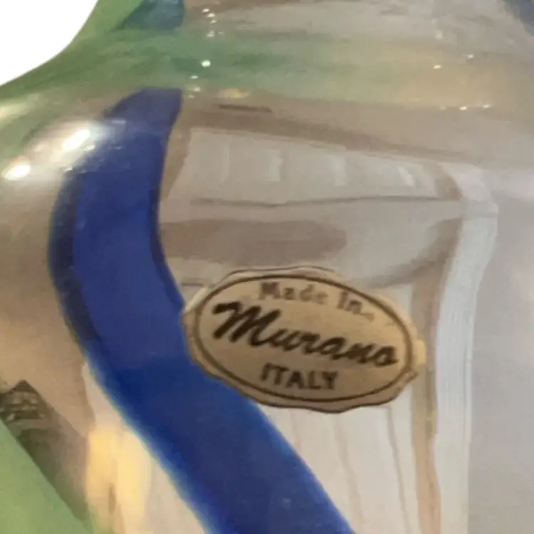 Vintage Murano Swirl Glass Vase
