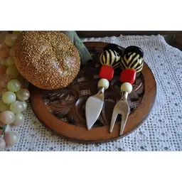 Art Deco Cheese Servers