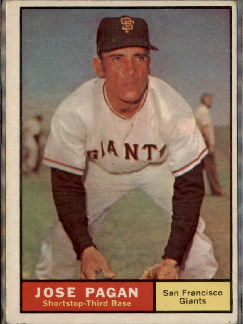 1961 Topps #279 Jose Pagan - ( ) - San Francisco Giants