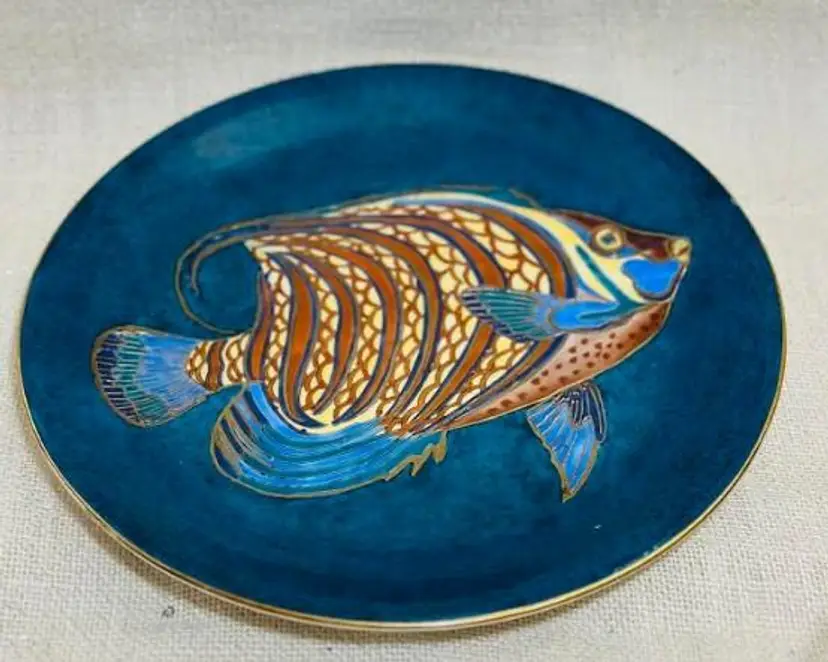 INSPIRATIONS Jena Hall For Toyo Trading Co. Angel Fish Plate 10"