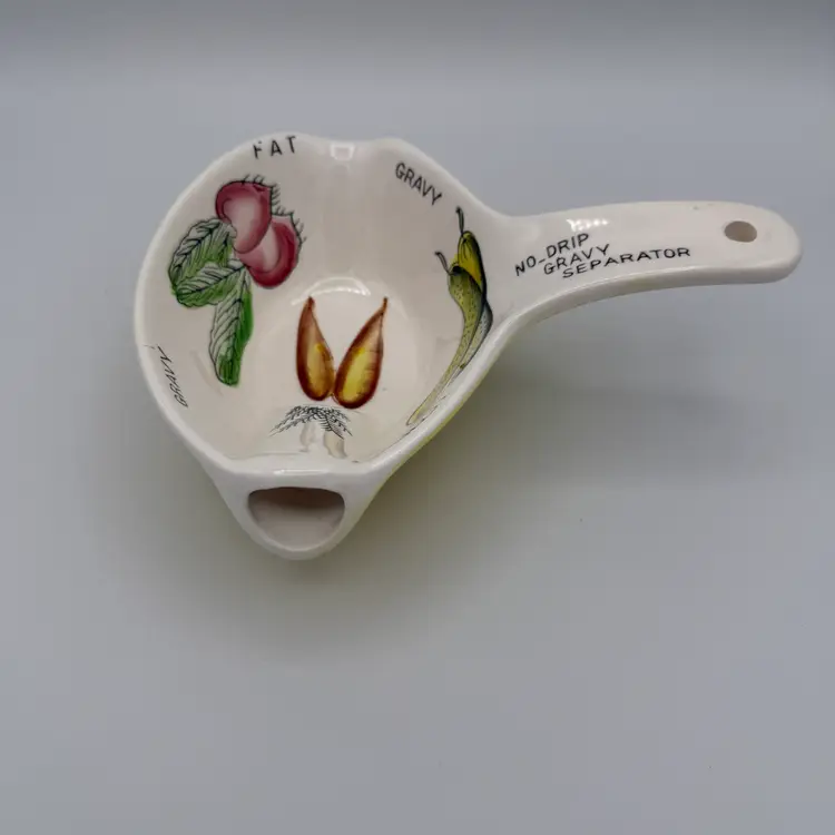 Vintage Ceramic No Drip Gravy Fat Separator