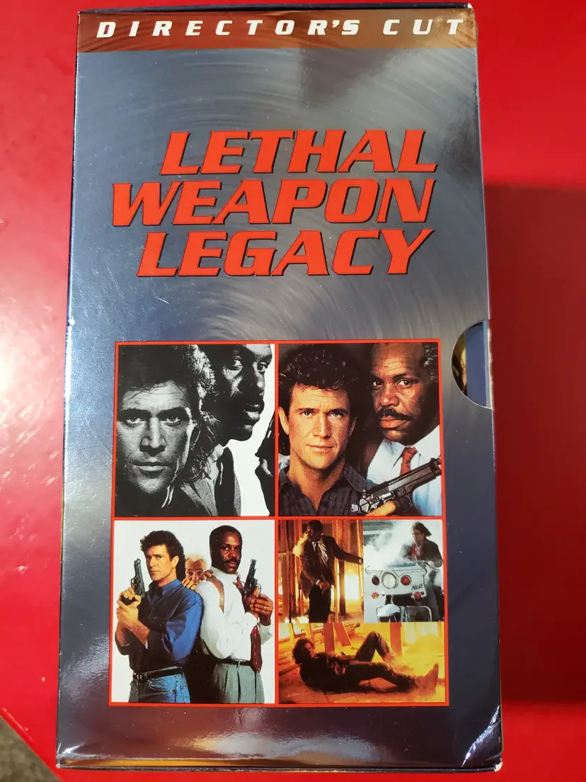 LETHAL WEAPON Legacy Director's Cut Box Set VHS 1998 Warner Home Video