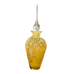 Iridescent Gold 4.5” x 7.5” Glass Perfume Bottle