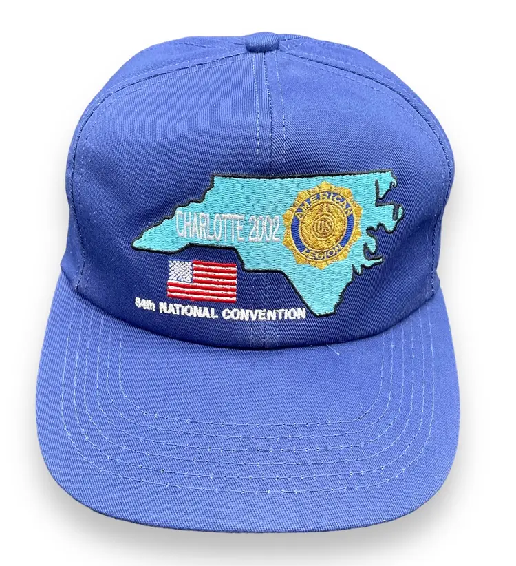 Vintage K-Product American Legion Charlotte NC 2002 Convention Snapback Hat Cap