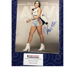 Kris Statlander AEW Women’s Champion Signed 8x10 Store COA