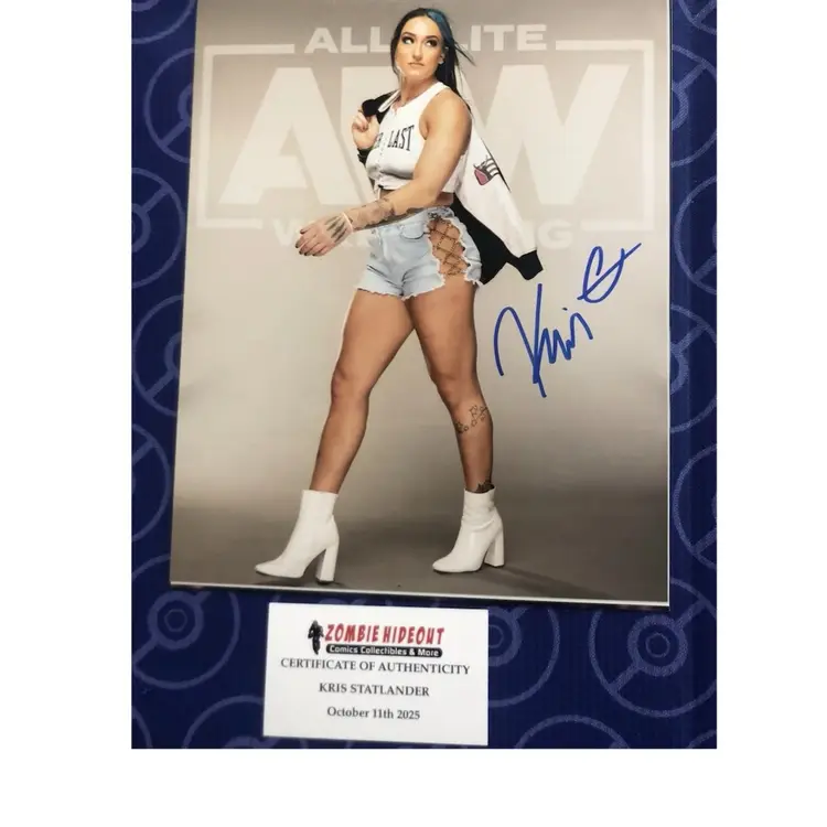Kris Statlander AEW Women’s Champion Signed 8x10 Store COA