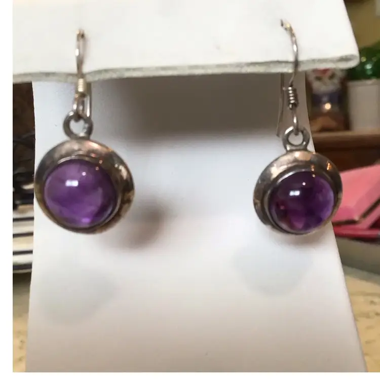 Sterling & Amethyst Earrings