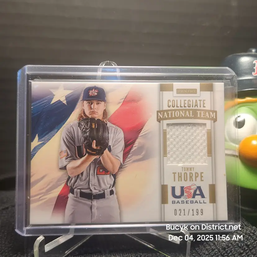 2013 Team USA Relic - Tommy Thorpe Chicago Cubs 21/199